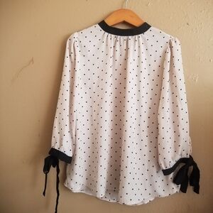 E&M Polka dot Blouse Size S